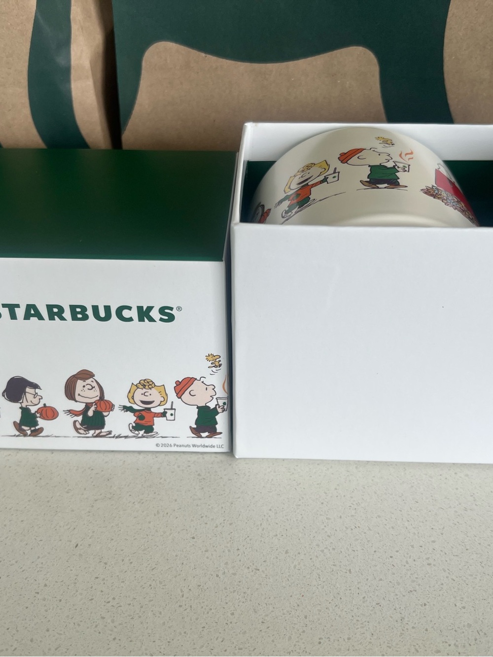 Brand new Peanuts x Starbucks collectible mug